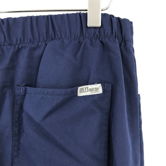 Barco Greys Anatomy Womens Scrub Pants Medium Blue Pull On Bottoms Pockets - Picture 8 of 12